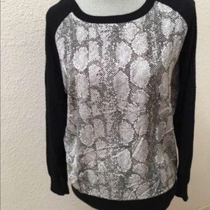 Joie black silk cashmere blend sweater medium M Excellent Condition RARE HTF